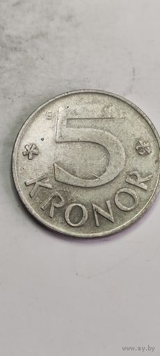 Швеция 5 крон 1990