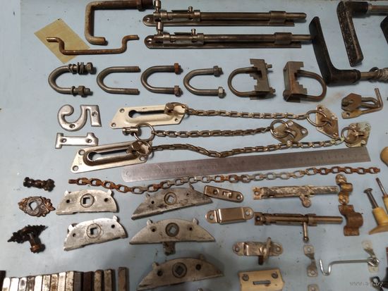 Ручки дверные мебельные, засовы, цепочки из СССР