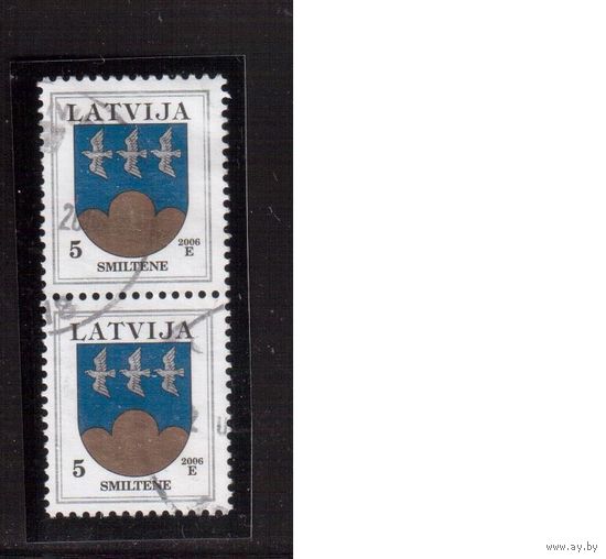 Латвия-2006 (Мих.541)  гаш., Стандарт, Гербы пара