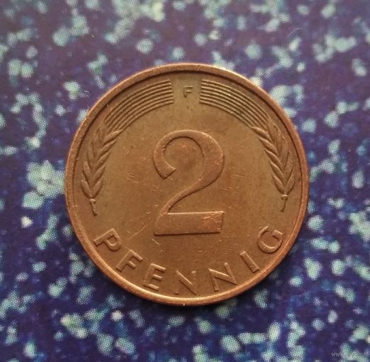 2 пфеннига 1971 года(F) Федеративная республика.
