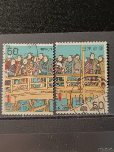 Япония, 1979. Гравюра. Сумо