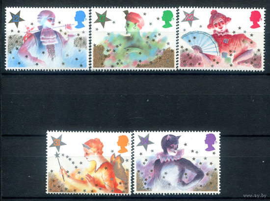 Великобритания - 1985г. - Рождество - 5 марок - полная серия, MNH [Mi 1051-1055]. #3-GB-Z-1-16