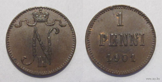 1 пенни 1901