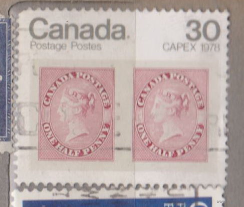 Королева Известные люди Личности Канада 1978 год лот  10 Международная филателистическая выставка "CAPEX '78", Торонто