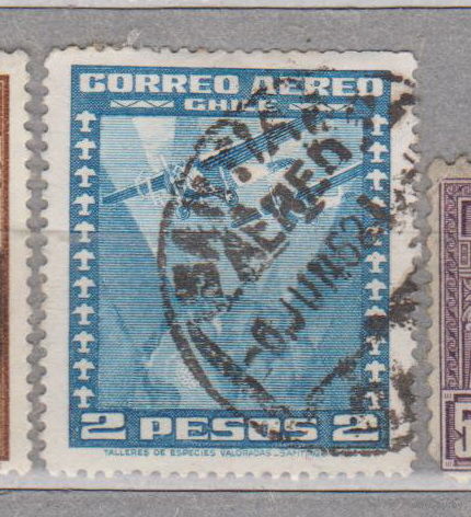 Авиация Чили 1934-1952 год Авиапочта Воздушная почта лот 1