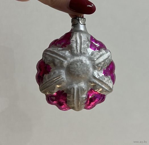 Ёлочная игрушка Снежинка СССР К.5