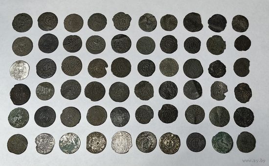 Сборный лот билона РП. Солиды. Крестинки