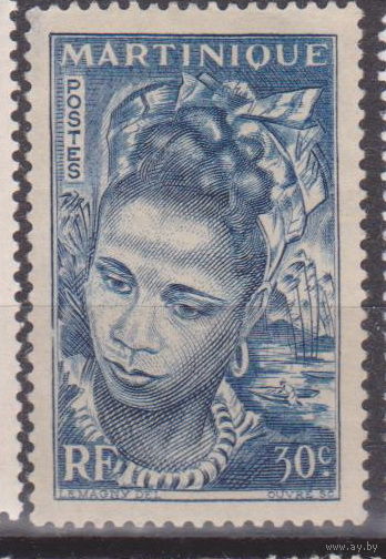 Французские Колонии  Заморский департамент Франции Мартиника 1947  год   лот 9  ЧИСТАЯ