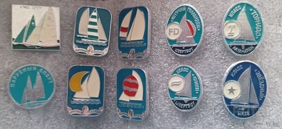 Значки спортивные   цена за один