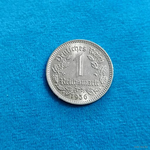 1 рейхсмарка(1936г.) М.Д.(А) Никель