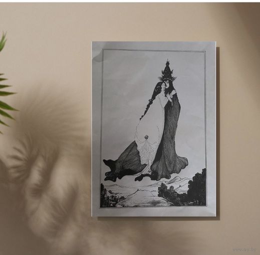 Обри Бердслей 'Роза Лимы', копия, тушь, бумага, формат А1