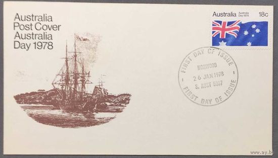 Конверт первого дня Австралия 1978г Australia Day Flag