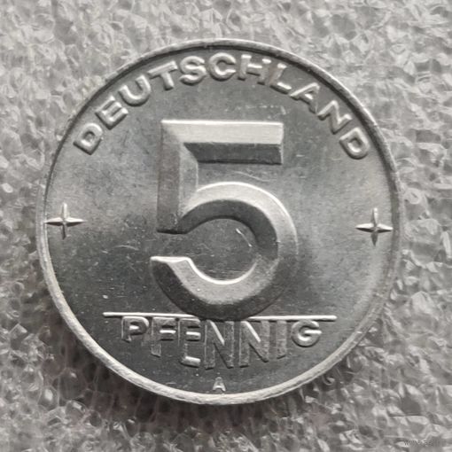 Германия - ГДР 5 пфеннигов  1953 г.
