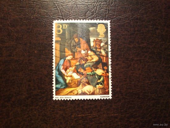 Великобритания 1967 г.Рождество./44а/