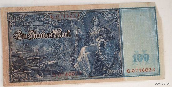 1910 год Германия 100 марок