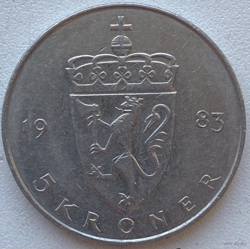 Норвегия 5 крон 1983 г.
