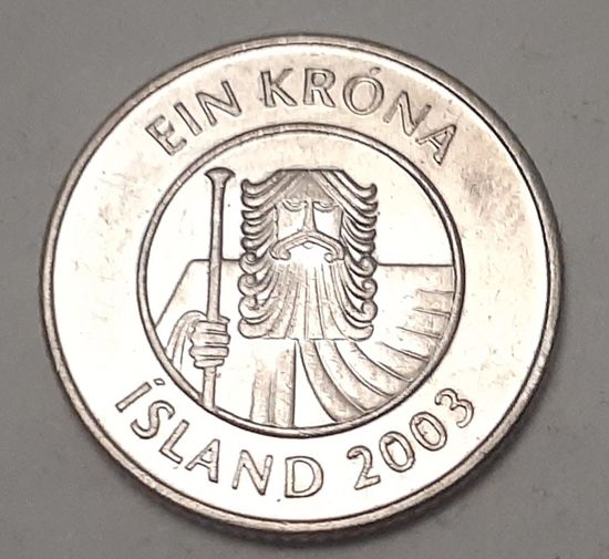 Исландия 1 крона, 2003 (4-13-14)