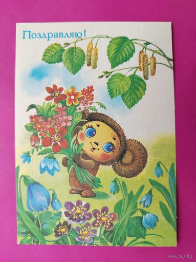 Поздравляю! Чистая. 1989 года. Жебелева. 2617.