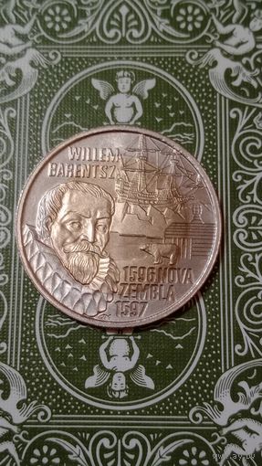 Нидерланды 10 евро 1996 Виллем Баренц парусник