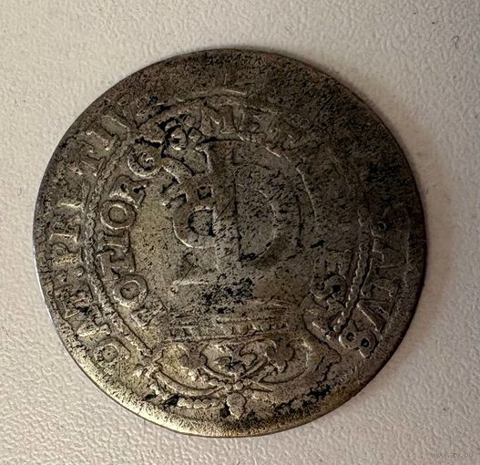 Польская злотовка (30 грошей) 1666 года времён правления Яна Казимира II, с рубля! Так же смотрите другие мои лоты!