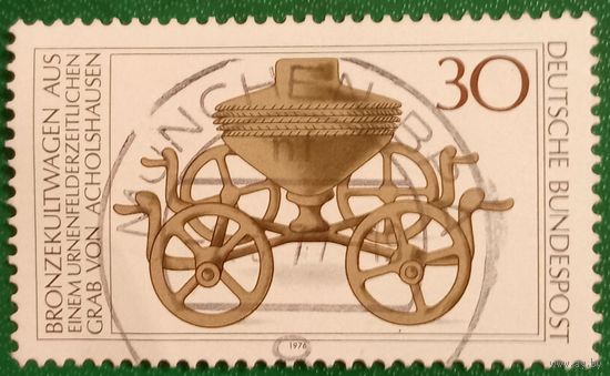 ФРГ 1976. Бронзовая культовая повозкаиз Ахольсхаузена