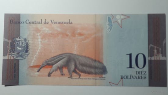 Венесуэла, 10 боливаров 2018 г. Серия C. UNC.