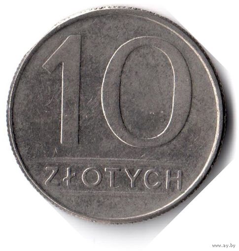 Польша. 10 злотых. 1988 г.
