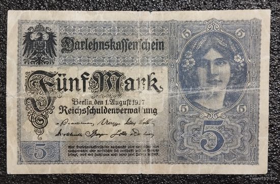 5 марок Германия 1917 г.