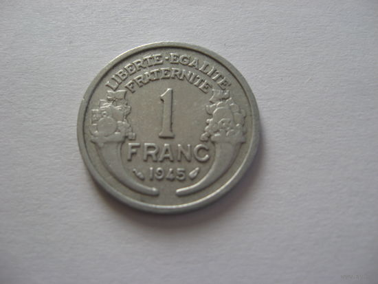 Франция 1 франк 1945г