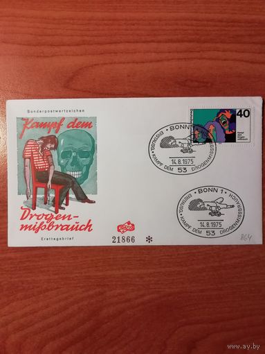 ФРГ 1975 КПД с маркой "Борьба со злоупотреблением наркотиками" Mi. 864