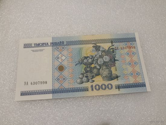 1000 рублей 2000 года, серия ЭА - UNC. Беларусь, РБ