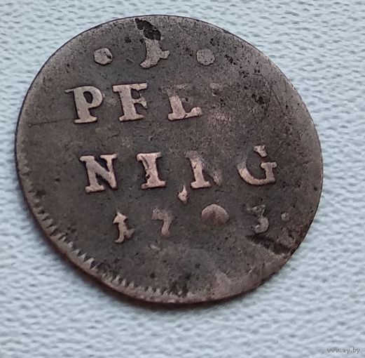 Бавария 1 пфенниг, ?1793? 4-1-15