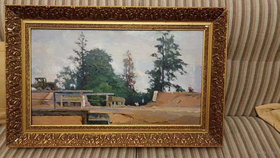 Картина Максимцов К.И. индустриализация, соцреализм , с рубля