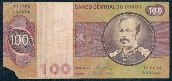 Бразилия 100 Крузейро 1970 год.