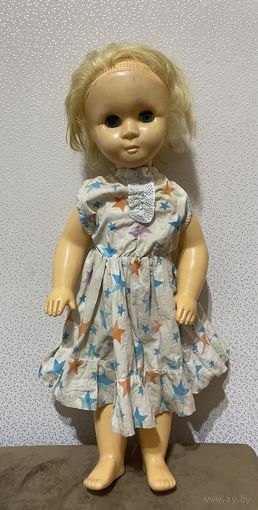 Кукла. СССР. Размер 60 см. Руки, ноги, голова на резинках. Пищалки нет.