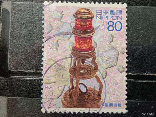 Япония, 2004. Деревянный микроскоп