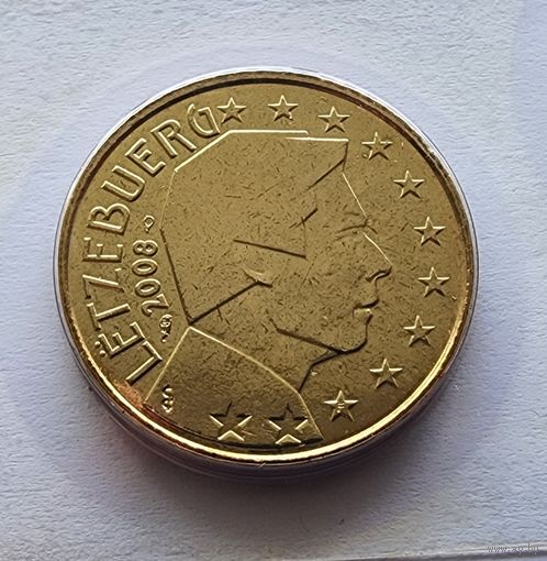 Люксембург 50 евроцентов, 2008 из официального набора BU