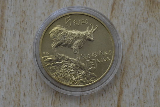 Словакия 5 евро 2022 с 1 руб