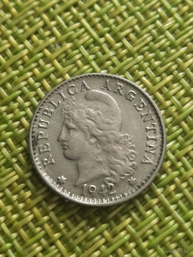 Аргентина 5 сентавос 1942 г