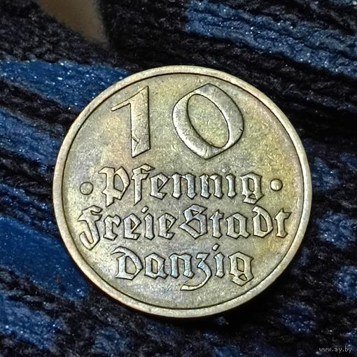10 пфенниг (1932г.) Данциг.Шикарный!!!