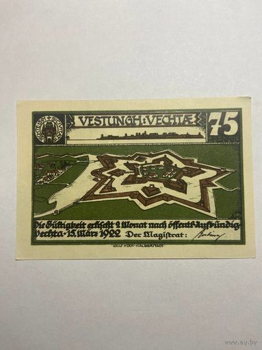 75 пфенингов (нотгельды) г. Германия.-1012