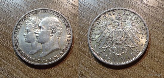 2 марки 1904 Мекленбург-Шверин
