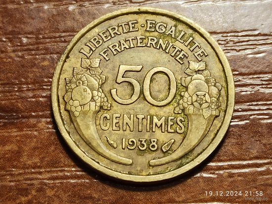 Франция 50 сантимов 1938