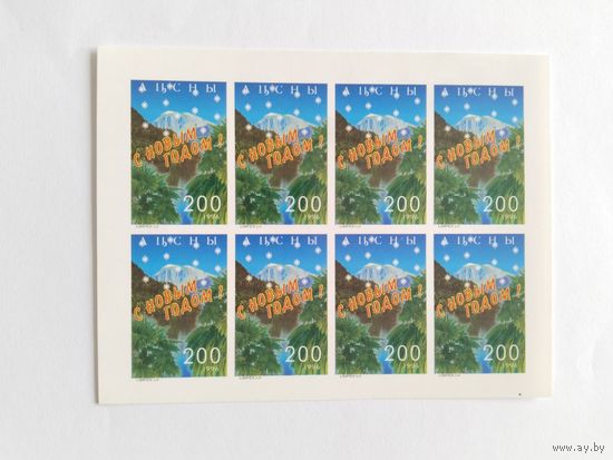 Грузия   ( Абхазия)  1996 бл Н.Год
