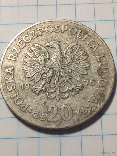 20 злотых Польша 1976 год