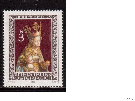 Австрия-1977,(Мих.1562) ** , Рождество
