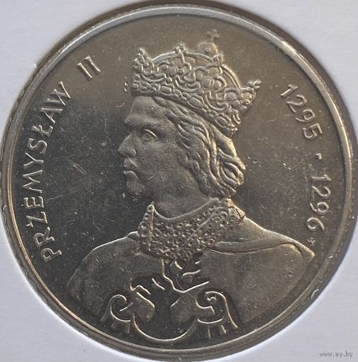 Польша 100 злотых 1985 г. Пшемыслав II. В холдере