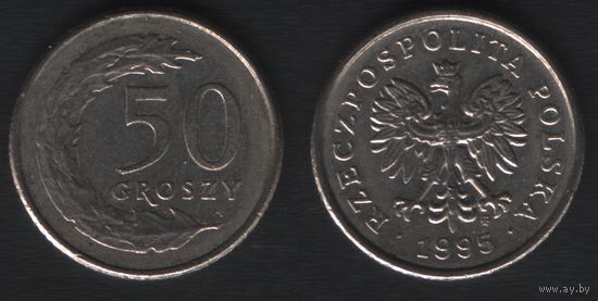 Польша y281 50 грош 1995 год (mw) (_alb2