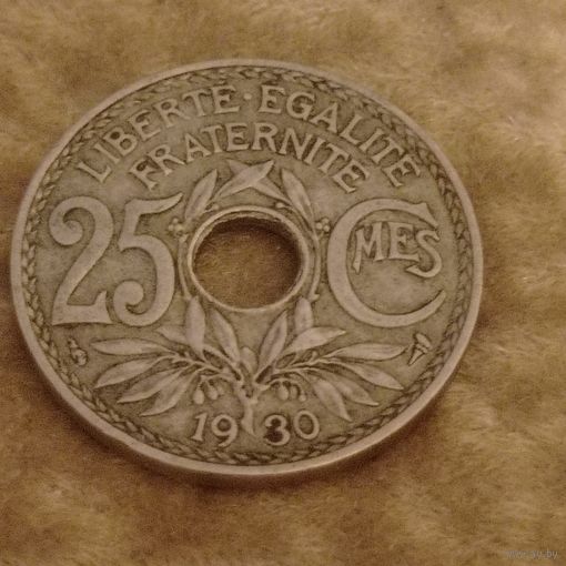 25 сантимов 1930 года, возможен обмен