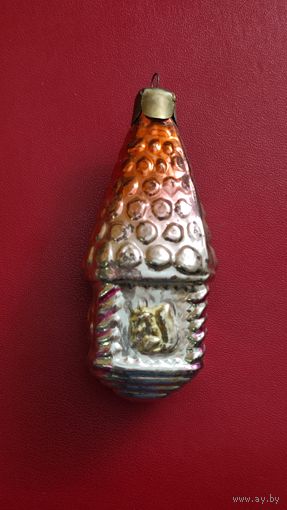 Елочная игрушка. Домик с белочкой. Сказка о царе Салтане.